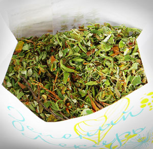 курильский чай с листом малины